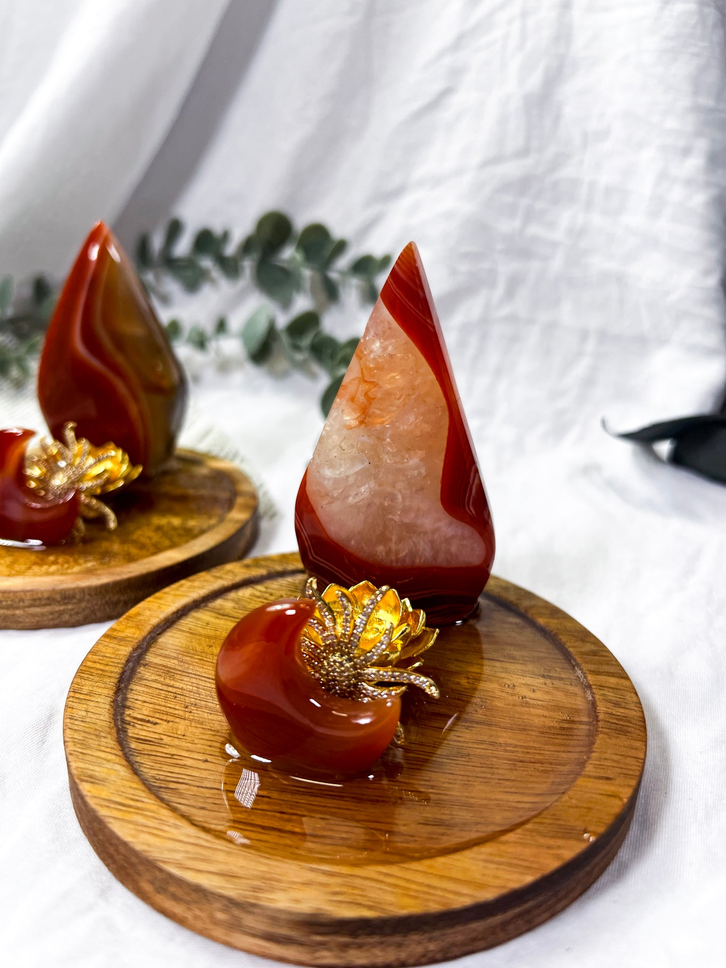 Carnelian Flowers | Mini Incense Holder