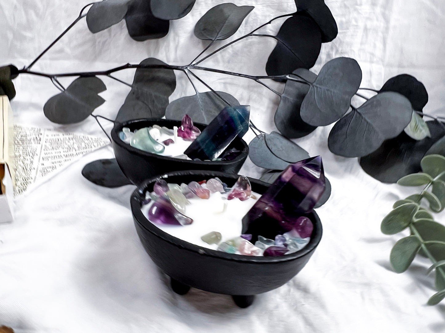 Fluorite Towers | Small Cauldron Candle