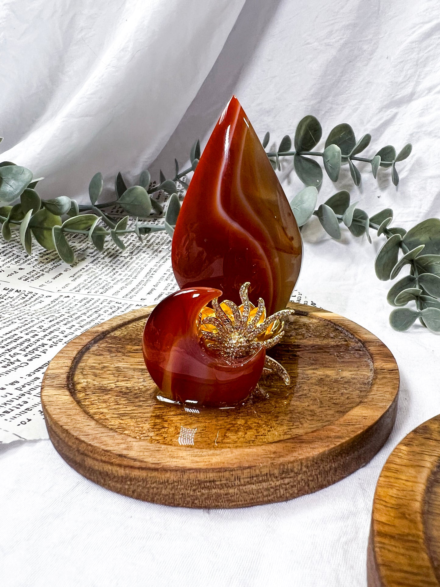 Carnelian Flowers | Mini Incense Holder