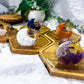 Celestial Card Keeper | Crystal Tarot Card Holder and Tealight Coaster