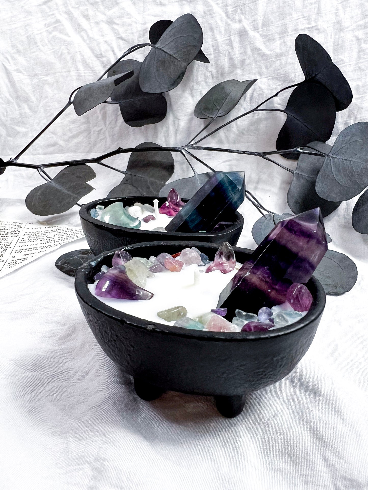 Fluorite Towers | Small Cauldron Candle