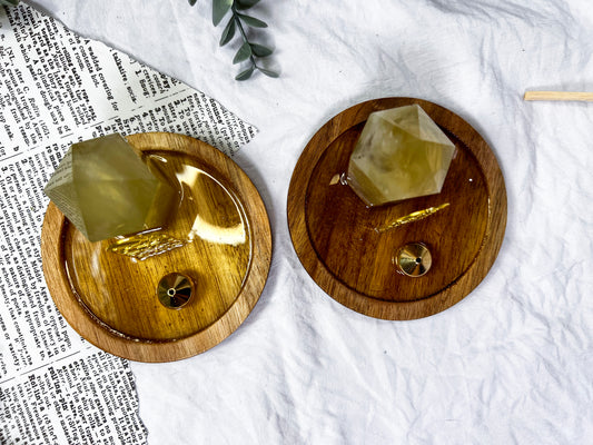 Citrine Mushrooms | Mini Incense Holder