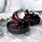 Sacred Horizon Black Ceramic Ritual Bowls | Crystal Altars, Incense Holders & Spell Tools