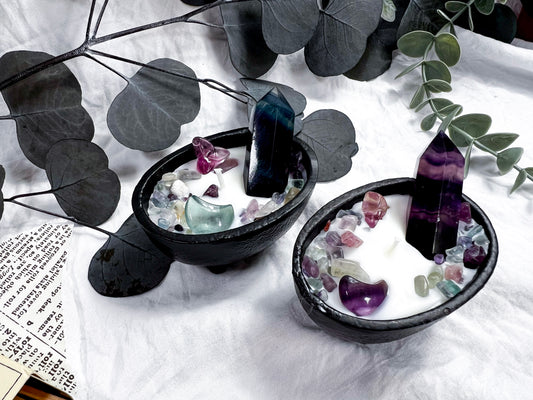 Fluorite Towers | Small Cauldron Candle