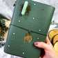 PREORDER | Handmade Grimoire Journal | Ritual Notebook | Crystal Charm Spell Book | Faux Leather A5 A6 Journal | Witchcraft Journal | Refillable Notebook