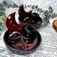 Sacred Horizon Black Ceramic Ritual Bowls | Crystal Altars, Incense Holders & Spell Tools