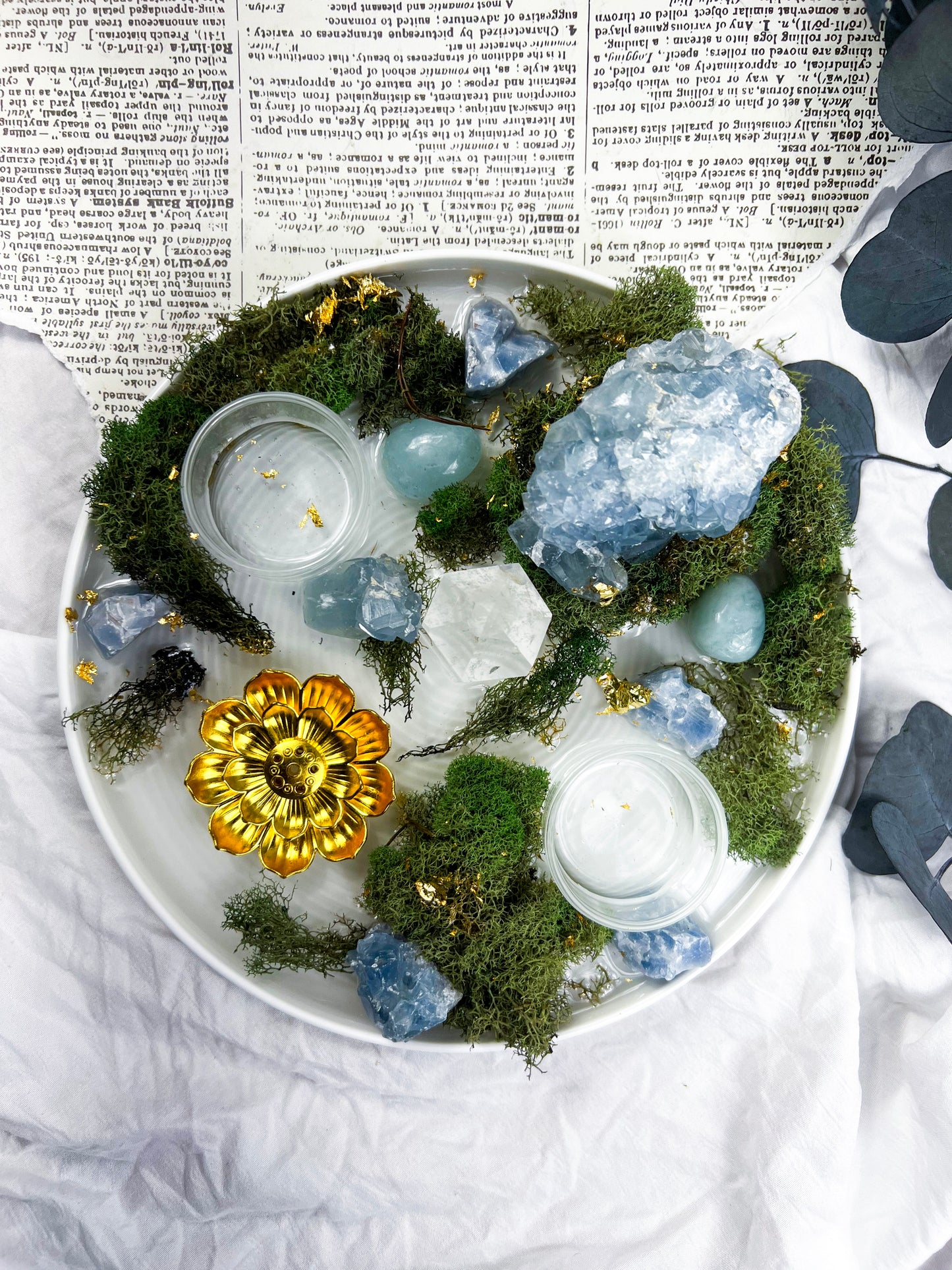 The Celestial Plate | Incense + Candle Holder