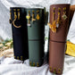PREORDER | Handmade Grimoire Journal | Ritual Notebook | Crystal Charm Spell Book | Faux Leather A5 A6 Journal | Witchcraft Journal | Refillable Notebook