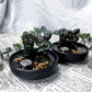 Sacred Horizon Black Ceramic Ritual Bowls | Crystal Altars, Incense Holders & Spell Tools