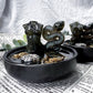 Sacred Horizon Black Ceramic Ritual Bowls | Crystal Altars, Incense Holders & Spell Tools