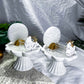 Moon Veil | Howlite & Selenite Tarot Tealight Holder