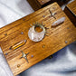 Witchy Tarot Storage Box | Rose Quartz, Carnelian or Clear Quartz Crystal Design