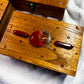 Witchy Tarot Storage Box | Rose Quartz, Carnelian or Clear Quartz Crystal Design