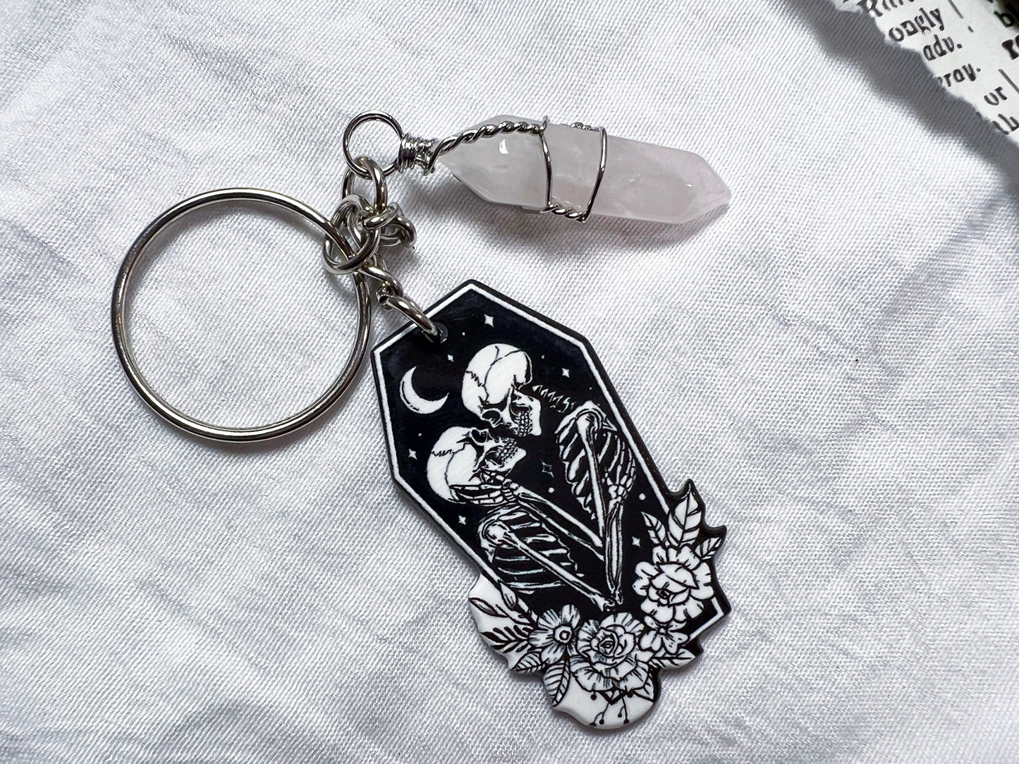 Skeleton Lovers Keychain