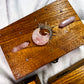 Witchy Tarot Storage Box | Rose Quartz, Carnelian or Clear Quartz Crystal Design