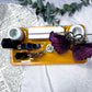 Rainbow Fluorite Tarot Altar | Double Chime Candle & Incense Holder | Crystal Butterfly Altar | Handmade Witchcraft Decor
