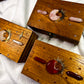 Witchy Tarot Storage Box | Rose Quartz, Carnelian or Clear Quartz Crystal Design