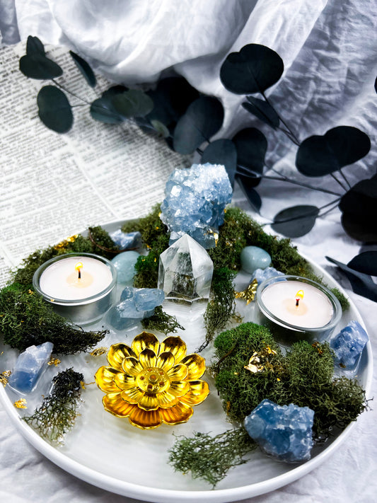 The Celestial Plate | Incense + Candle Holder