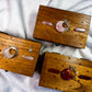 Witchy Tarot Storage Box | Rose Quartz, Carnelian or Clear Quartz Crystal Design