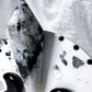 Balance and Intuition Ceramic Altar | White 5in Round with Moonstone, Onyx Moons and Silver Sun