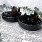 Sacred Horizon Black Ceramic Ritual Bowls | Crystal Altars, Incense Holders & Spell Tools