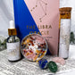 Libra Zodiac Kit | Air Sign Gift Set with Candle, Tea, Oil, Crystals, Oracle Book & Zodiac Necklace