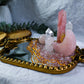 Rose Mirror Geode Altar | Rose Quartz Ritual Altar for Self-Love, Beauty & Heart Healing