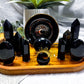 Obsidian & Smoky Quartz Crystal Altar | Double Tealight Holder for Protection, Grounding & Divination