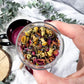 Encanto de Rosa: Self-Love Herbal Tea with Chamomile, Hibiscus, and Lavender Plus Pink Edible Glitter for Self-Love, Healing and Inner Glow