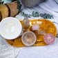 Clear Quartz & Rose Quartz Crystal Altar | Detached Oil Burner, Quartz Bowl, Tealight & Incense Holder