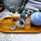 Blue Calcite, Angelite & Clear Quartz Tarot Altar | Tealight & Incense Holder | Handmade Crystal Altar Decor