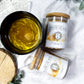 Elixir de Sol: Vitality Herbal Tea with Calendula, Orange Peel, and Elderflower Plus Gold Edible Glitter for Joy and Energy Boost
