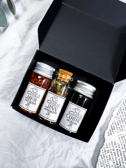 Wicked Hexing Trio for Baneful Work, Boundaries, and Energetic Reversal