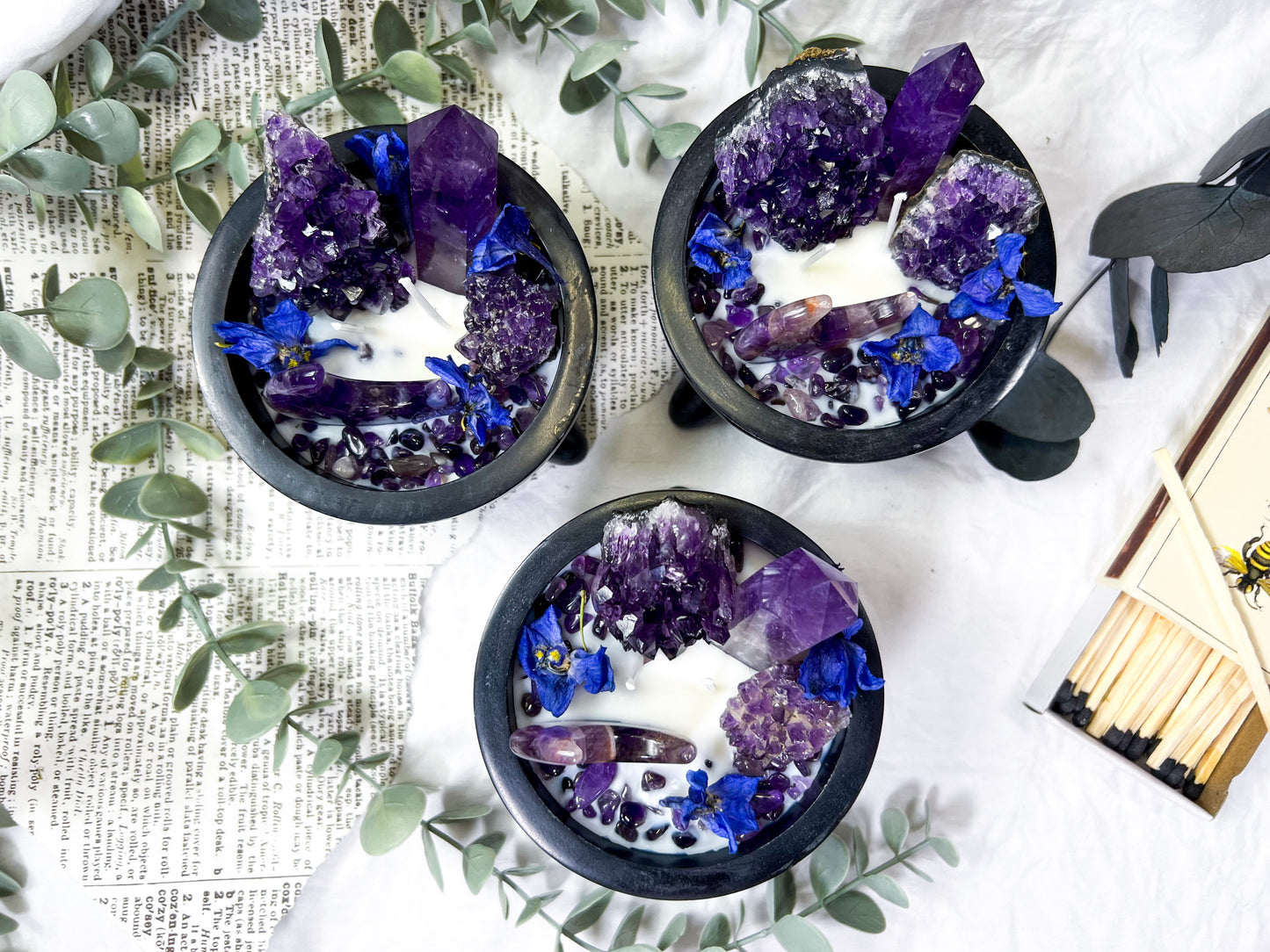 Amethyst Eclipse | Soapstone Candle