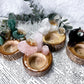 Wooden Tealight Holders for Ritual Balance | Crystal Moons, Towers & Sun Charms