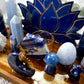 Wisdom & Intuition Acacia Tray | Blue Crystal Altar with Angelite, Lapis, Sodalite & Celestite