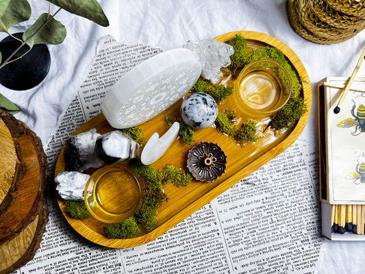 Moonstone Cleanse | Incense + Candle Holder