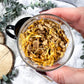 Elixir de Sol: Vitality Herbal Tea with Calendula, Orange Peel, and Elderflower Plus Gold Edible Glitter for Joy and Energy Boost