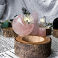 Wooden Tealight Holders for Ritual Balance | Crystal Moons, Towers & Sun Charms