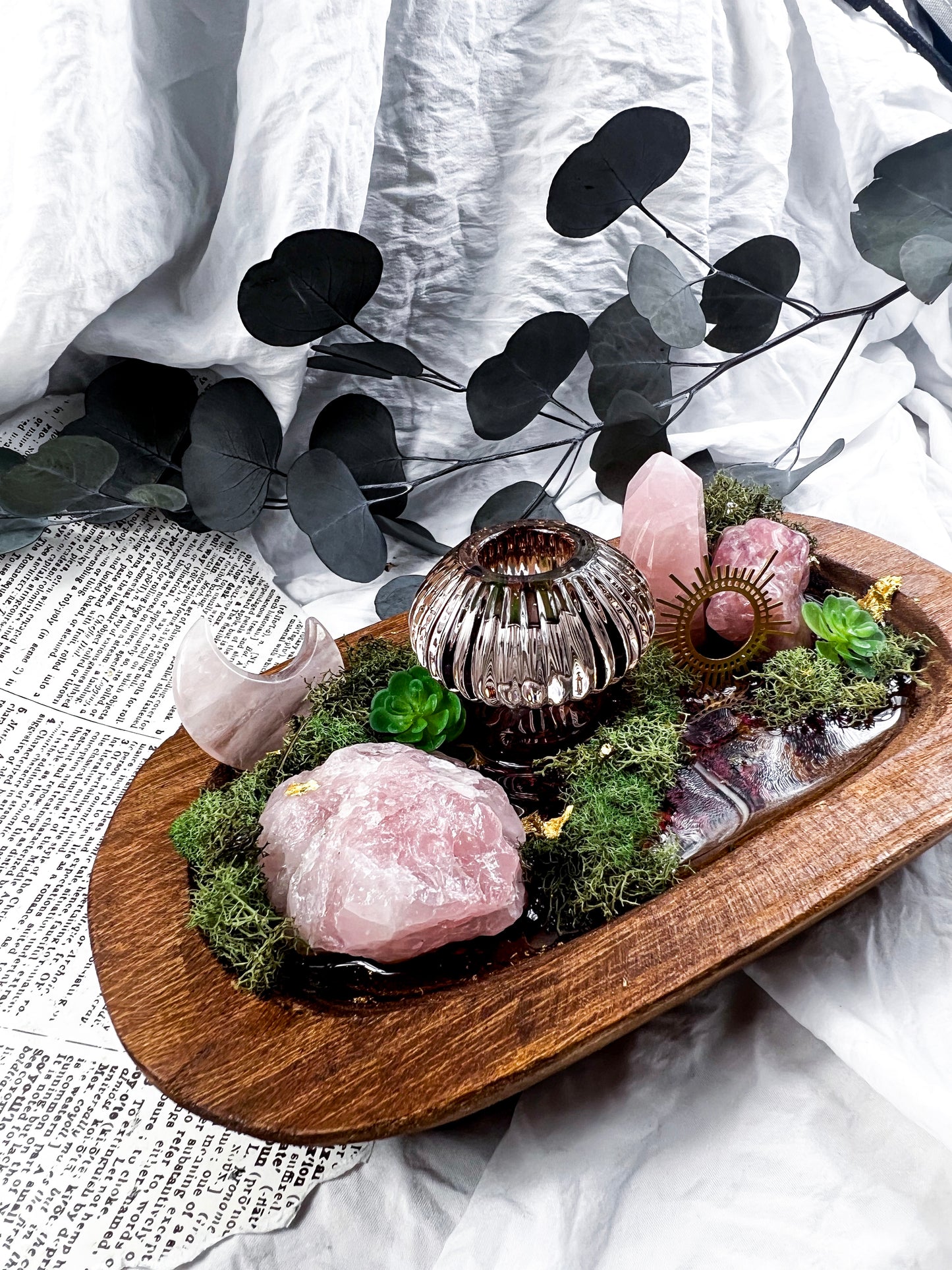 The Rose Mushroom | Incense + Candle Holder