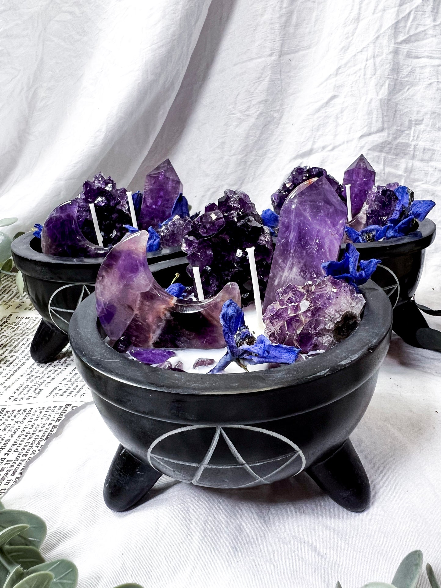 Amethyst Eclipse | Soapstone Candle