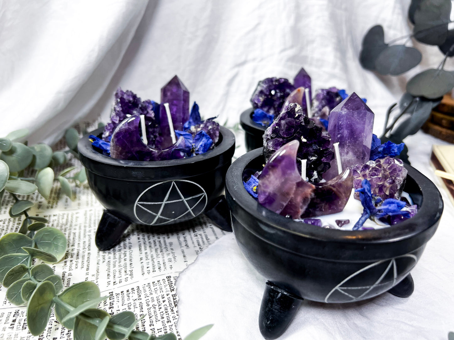 Amethyst Eclipse | Soapstone Candle