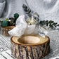 Wooden Tealight Holders for Ritual Balance | Crystal Moons, Towers & Sun Charms