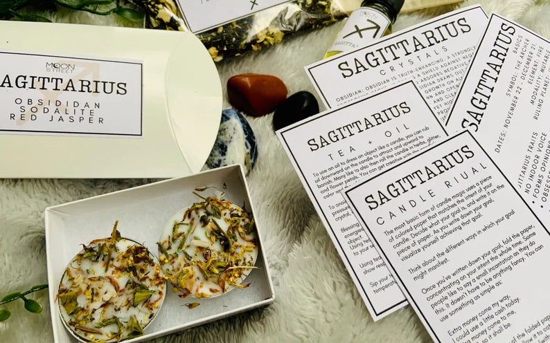 Sagittarius Zodiac Gift Set | Spa Ritual | Manifestation Kit