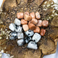 Rainbow & Peach Moonstone| Medium Tumble