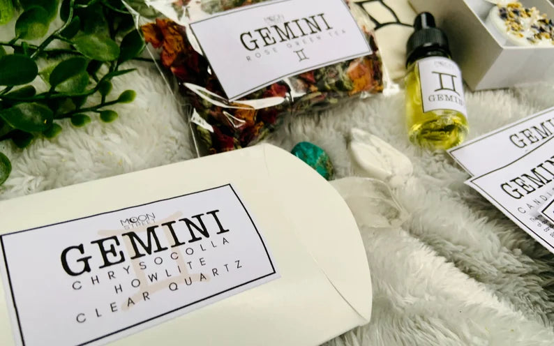 Gemini Zodiac Gift Set | Spa Ritual | Manifestation Kit