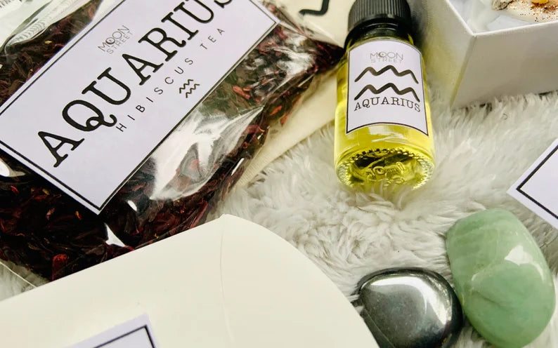 Aquarius Zodiac Gift Set | Spa Ritual | Manifestation Kit