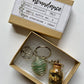 Abundance Spell Bottle + Aventurine Crystal Keychain