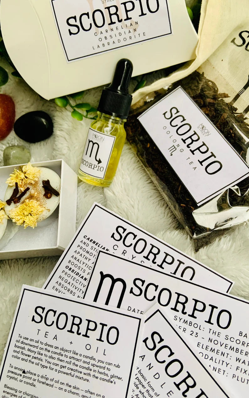 Scorpio Zodiac Gift Set | Spa Ritual | Manifestation Kit