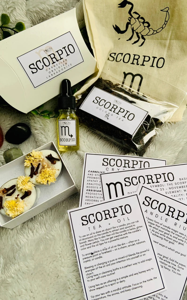 Scorpio Zodiac Gift Set | Spa Ritual | Manifestation Kit